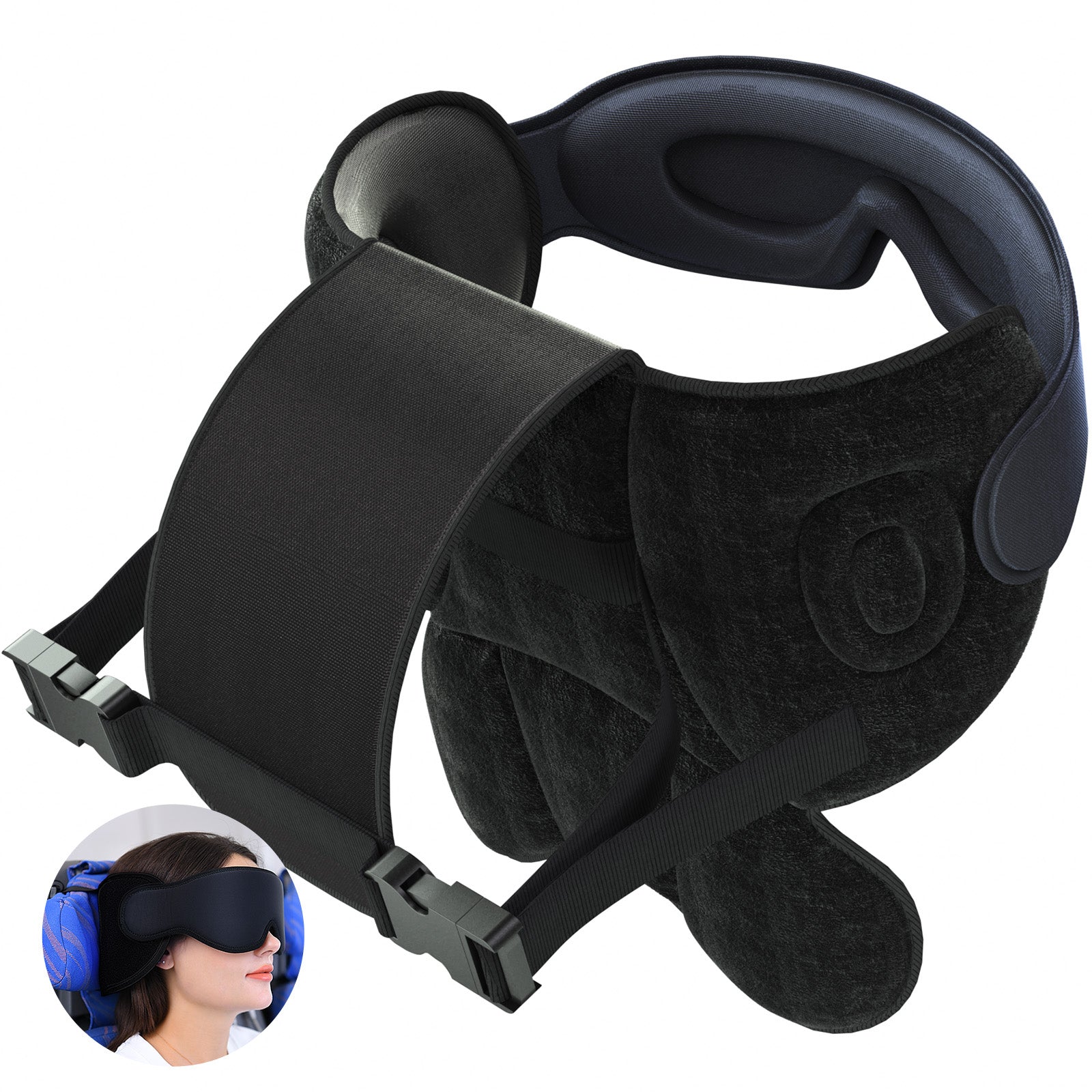 sarisun travel pillow 02 black